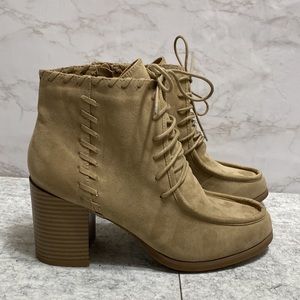 Lane Bryant Suede Lace Up Boots